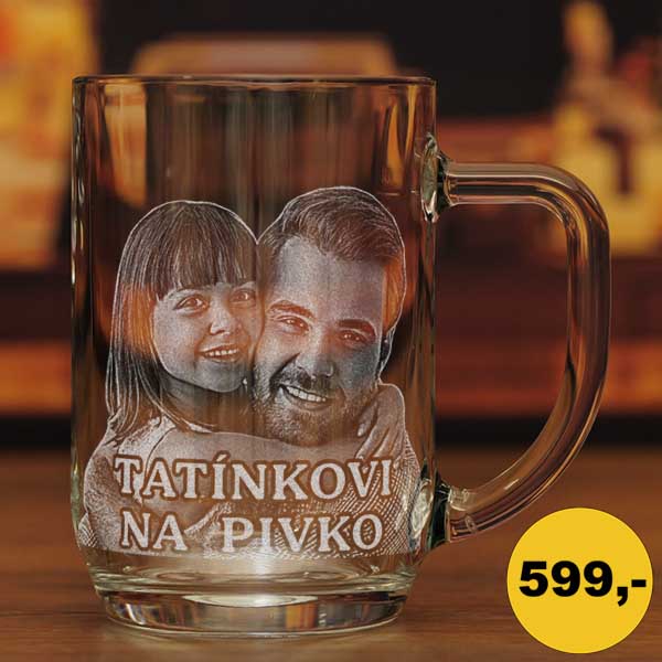 Půllitr pro dědu s fotkou - Pijáci.cz